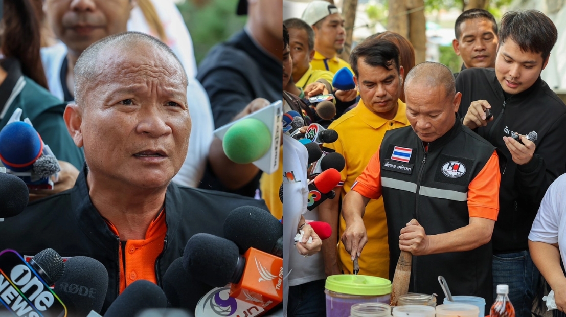 "หม่ำ จ๊กมก" ทำอาหาร-ให้กำลังใจญาติผู้ประสบภัยตึก สตง. ถล่ม พร้อมมอบเงินช่วยเหลือ