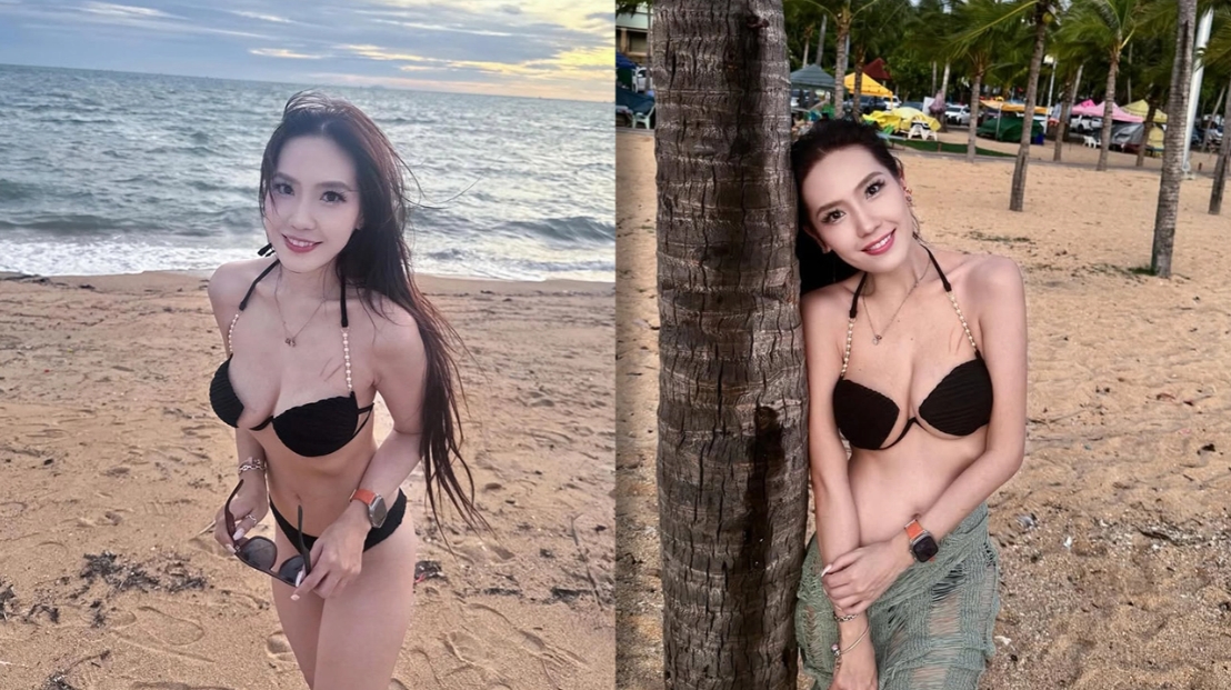 บอลลูน พินทุ์สุดา เสิร์ฟความแซ่บทะเลเดือด นุ่งบิกินีดำอวดหุ่นเซ็กซี่