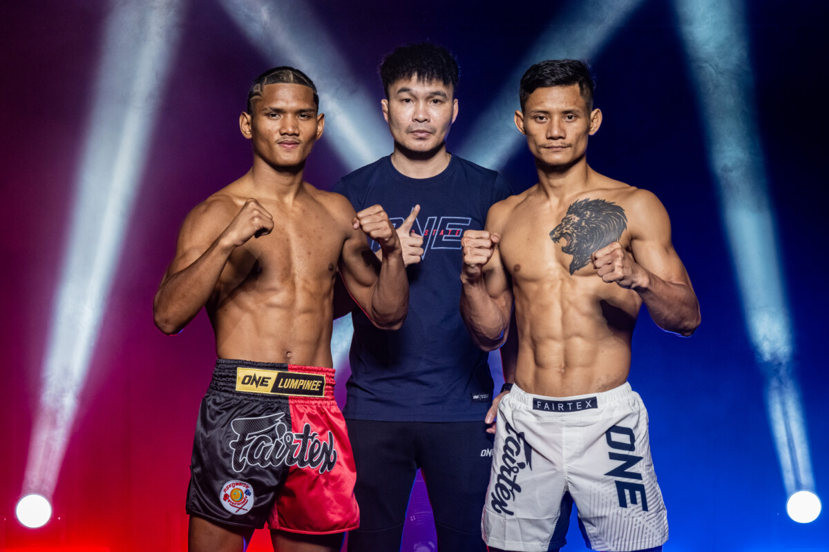ผลชั่งน้ำหนักและวัดระดับน้ำในร่างกาย ศึก ONE ลุมพินี 114 “แสงอาทิตย์ vs เสือแบล็ค”