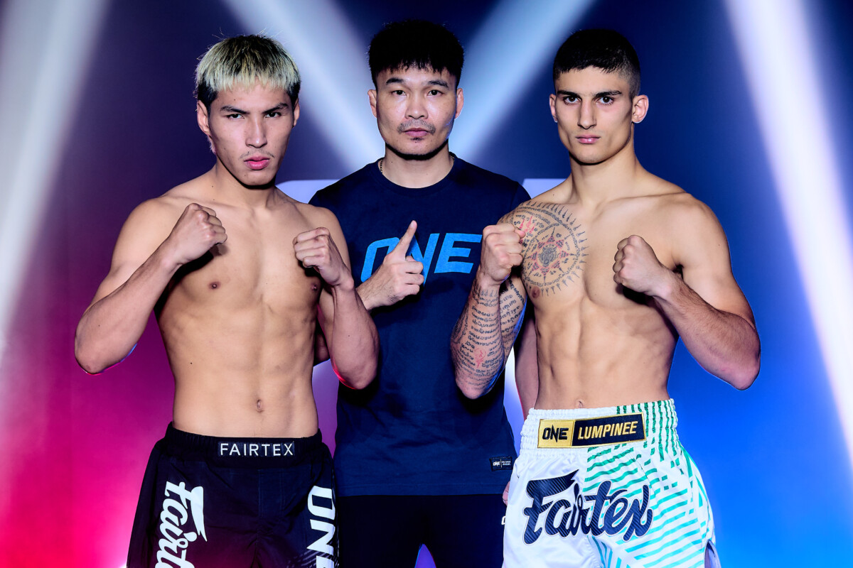 ผลชั่งน้ำหนักและวัดระดับน้ำในร่างกาย ศึก ONE ลุมพินี 117 “ยอดไอคิว vs อาเลสสิโอ”