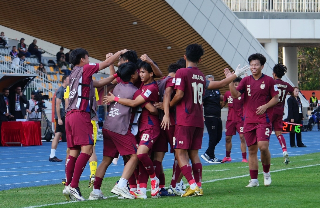 ทีมชาติไทยU20เหลือ10คน ธนาวุฒิกดเบิ้ลเจ๊าซีเรียสุดมันส์ ปิดท้ายชิงแชมป์เอเชีย!