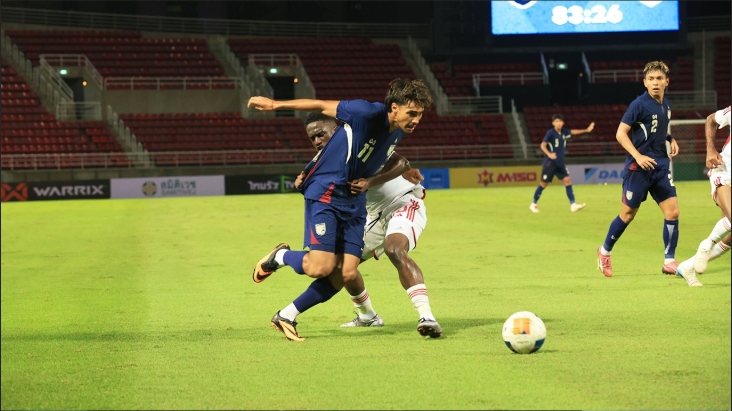 "ช้างศึก U23" ยังไร้ชัย! อุ่นพ่าย "ยูเออี" ช่วงทดเจ็บ แพ้รวด 5 นัดติด