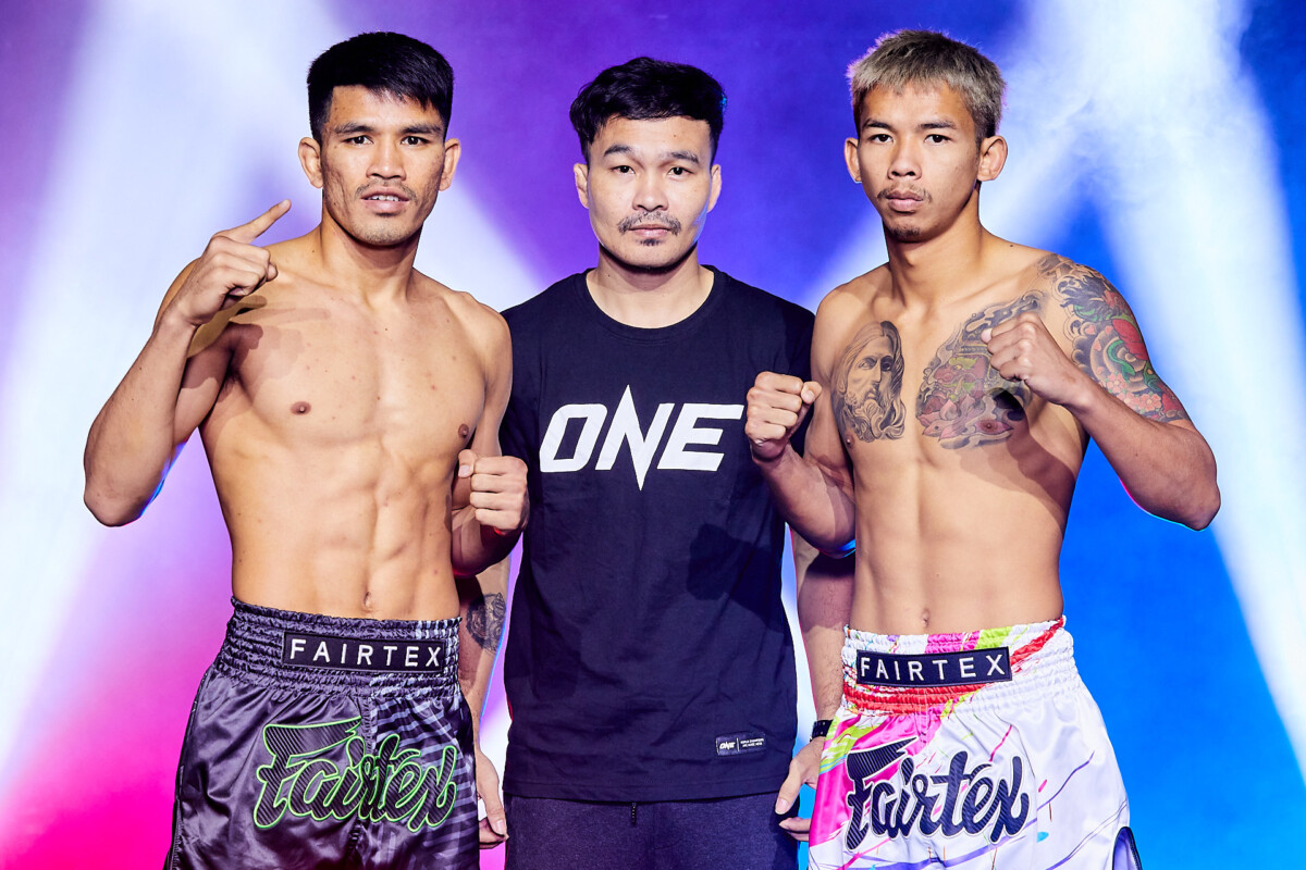 ผลชั่งน้ำหนักและวัดระดับน้ำในร่างกาย ศึก ONE ลุมพินี 49 “นักรบ vs เพชรทองหล่อ”